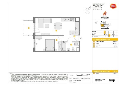 2-pokojowe mieszkanie 41m2 + balkon