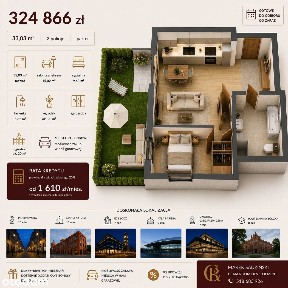 2 pokoje | Ogródek | Centrum | Manufaktura | Polesie | Śródmieście