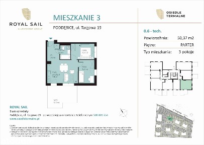 3-pokojowe mieszkanie 50m2 + taras Bez Prowizji