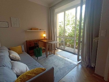 Bulwary Wiślane, UW, BUW, 43m CICHE balkon widok na zieleń