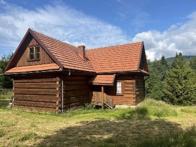 sprzedam siedlisko w górach - dom drewniany na ustronnej działce pod lasem, Stryszawa