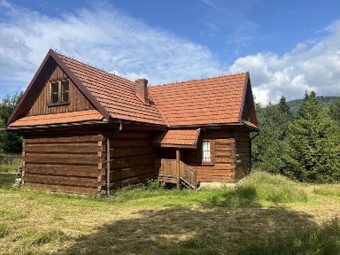 sprzedam siedlisko w górach - dom drewniany na ustronnej działce pod lasem, Stryszawa