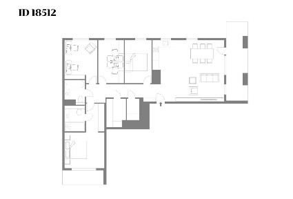Apartament z czterema sypialniami na Woli
