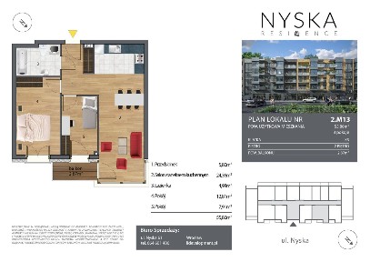 Gotowe 3 pokoje | 56 m² | Nyska Residence | 2 miejsca postojowe!