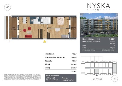 Nyska Residence | Gotowe 3 pokoje (2,9 m) | 50% promocja na miejsce