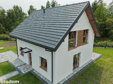 Dom wolnostojący w otoczeniu lasu