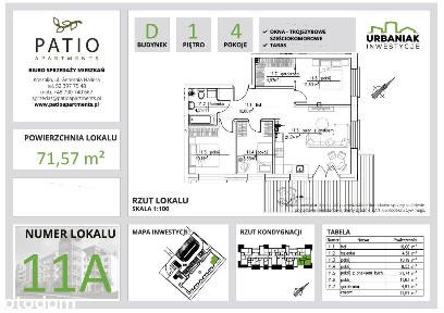 Mieszkanie Patio Apartments Koszalin I p. 71,57m2 z halą