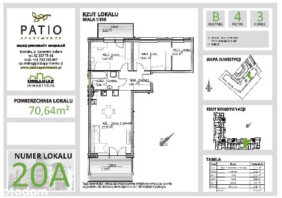 Mieszkanie Patio Apartments Koszalin IV p. 70,64m2