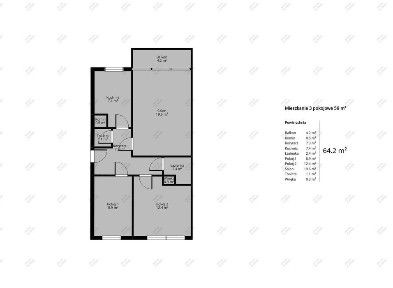 Przestronne 3 pokoje 59,8m2 z balkonem - Malbork, ul.Wybickiego 30A | możliwa zamiana