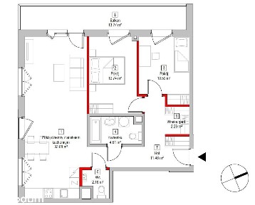 Nadmorski apartament Gdańsk Letnica 78,82 m.kw - bez pośredników