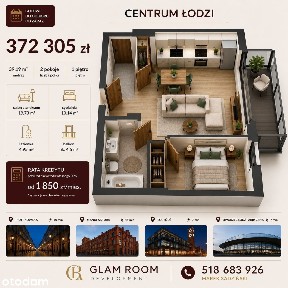 2 pokoje | Centrum | Uniwersytet Medyczny | Balkon | Parking