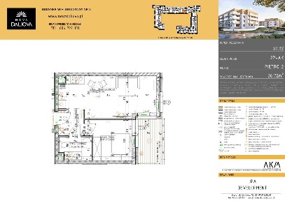 2-pokojowe mieszkanie 36m2 + balkon