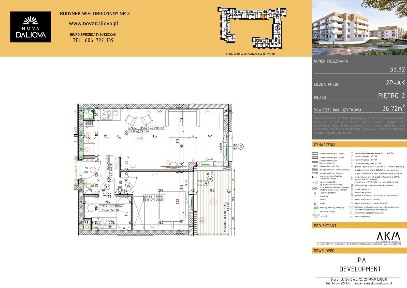 2-pokojowe mieszkanie 33m2 + balkon Bezpośrednio