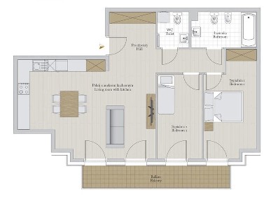 3-pokojowy apartament - Angel Wawel