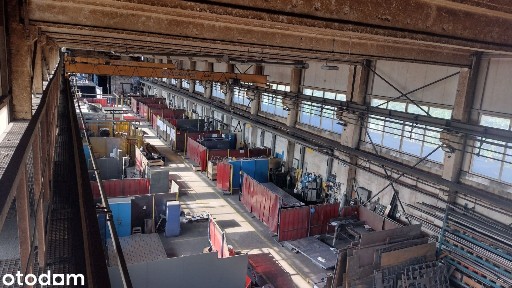 Hala produkcyjna, ogrzewana z suwnicami pow. 800m2; 1200m2; 2100m2