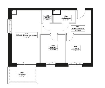 !Gotowe 3-pokojowe mieszkanie! | 57,51 m² | Balkon | Kampus UAM