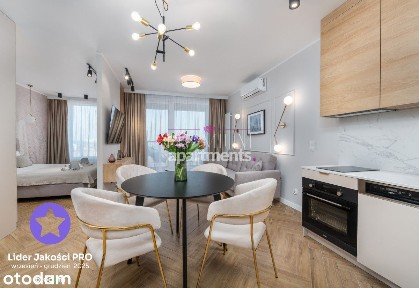 Nowoczesne studio 38 m² z wydzieloną sypialnią