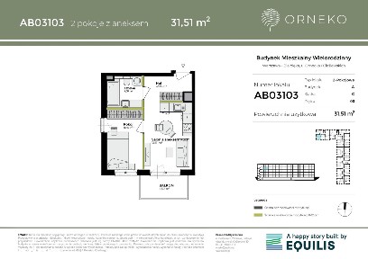 2-pokojowe mieszkanie 31m2 + balkon Bez Prowizji