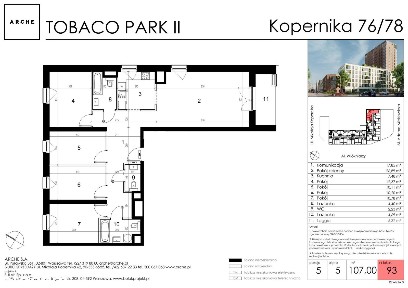5-pokojowe mieszkanie 107m2 + loggia Bezpośrednio