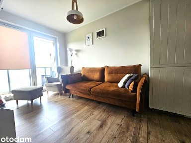 2 pokoje w stylu skandynawskim, Widok na las, Nowe budownictwo