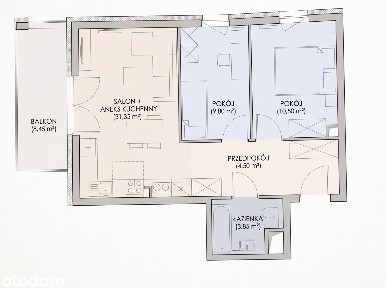 GOTOWE NOWE 3 pokoje | garaż | super układ | centrum | duży balkon