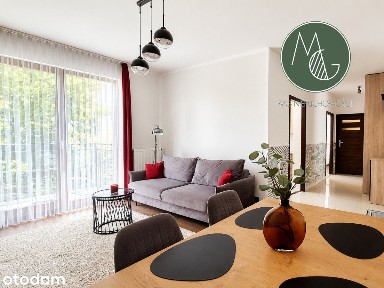 Duże 2 pokoje, widok na zieleń, balkon, hala gar.