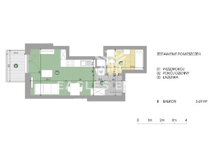 28,56 m² Kawalerka przy Uniwersytecie - Zalesie!