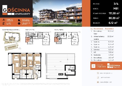 Apartamenty Gościnna 2 | mieszkanie 4-pok. | 81