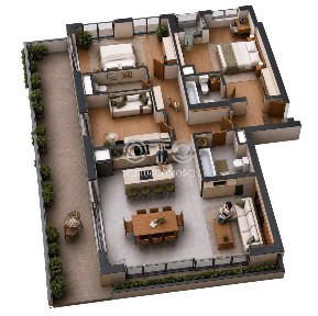Przestronny apartament 115 m² z dużym tarasem