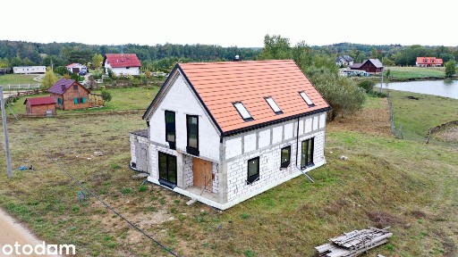 Nowoczesny dom do własnej aranżacji z widokiem na Jezioro Bielskie