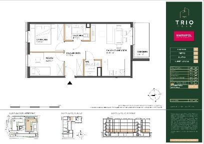 3-pokojowe mieszkanie 60m2 + balkon Bez Prowizji