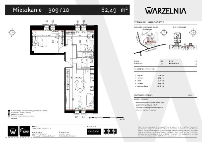 3-pokojowe mieszkanie 62m2 Bez Prowizji