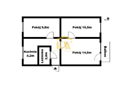 3 pok 47m 2 piętro Nad Potokiem