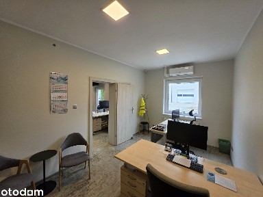 Biura 130m2 + warsztat 25m2 + magazyn 120m2 + duży plac 800m2