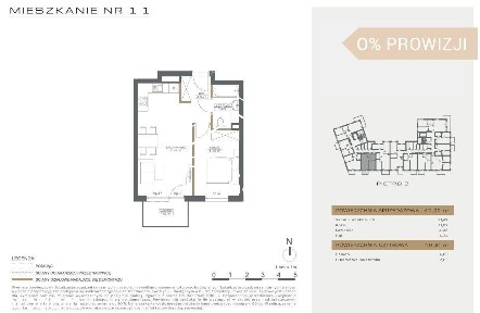 Wzgórze Wolności | 2 pokoje | 42,61 m2 |