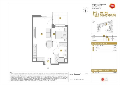 2-pokojowe mieszkanie 39m2 + loggia