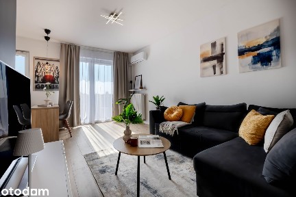 2 pokoje 47,9 m² | klimatyzacja, balkon i garaż | ul. Jutrzenki