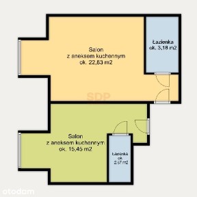 Dwupak | 44,03 m2 | Stare Miasto | Gotowy pod najem