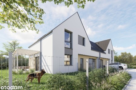 Nowoczesny dom w zabudowie bliźniaczej | Borzęcin | 150,85m2