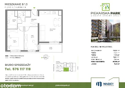 3-pokojowe mieszkanie 55m2 + loggia Bez Prowizji