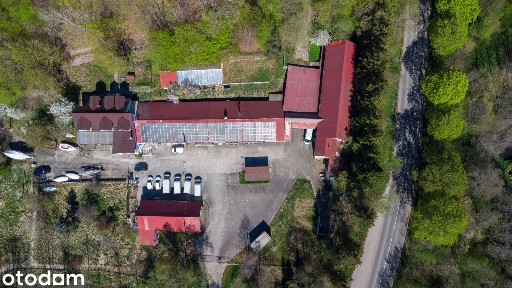 Nieruchomość z zabudową produkcyjną, warsztatem i domem