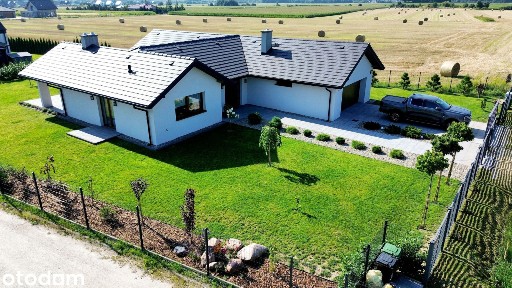 Gotowy dom parterowy 176 m² | działka 1300 m² | Brzezina