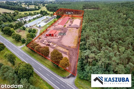 Poźrzadło dwie hale warsztat dom 2,48ha działka