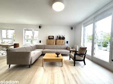 Taras i loggia z widokiem na Stare Miasto, najwyższe piętro, 107,93 m²
