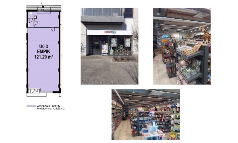 Do sprzedania lokal użytkowy- 121,29m2