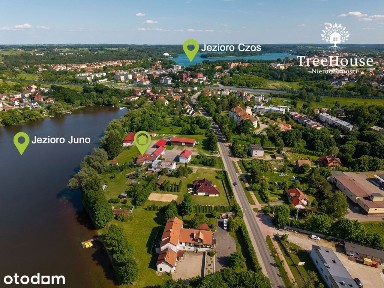 Dom z linią brzegową jeziora Juno, Mrągowo, Mazury
