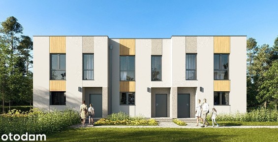 Nowoczesny dom 88,07 m² z miejscem parkingowym i działką 410 m2