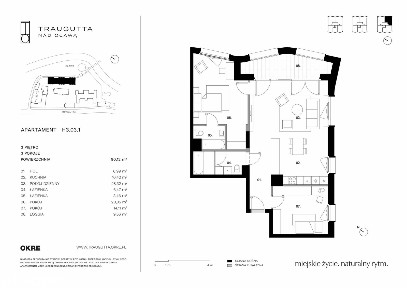 3-pokojowe mieszkanie 90m2 + loggia