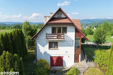 Dom z widokiem na Beskid Wyspowy - Lubień, gm. Lubień, powiat myślenic