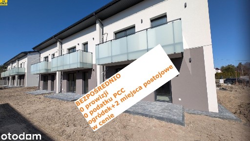 Bezpośrednio - bez prowizji, gotowe mieszkania z ogródkiem Jasionka